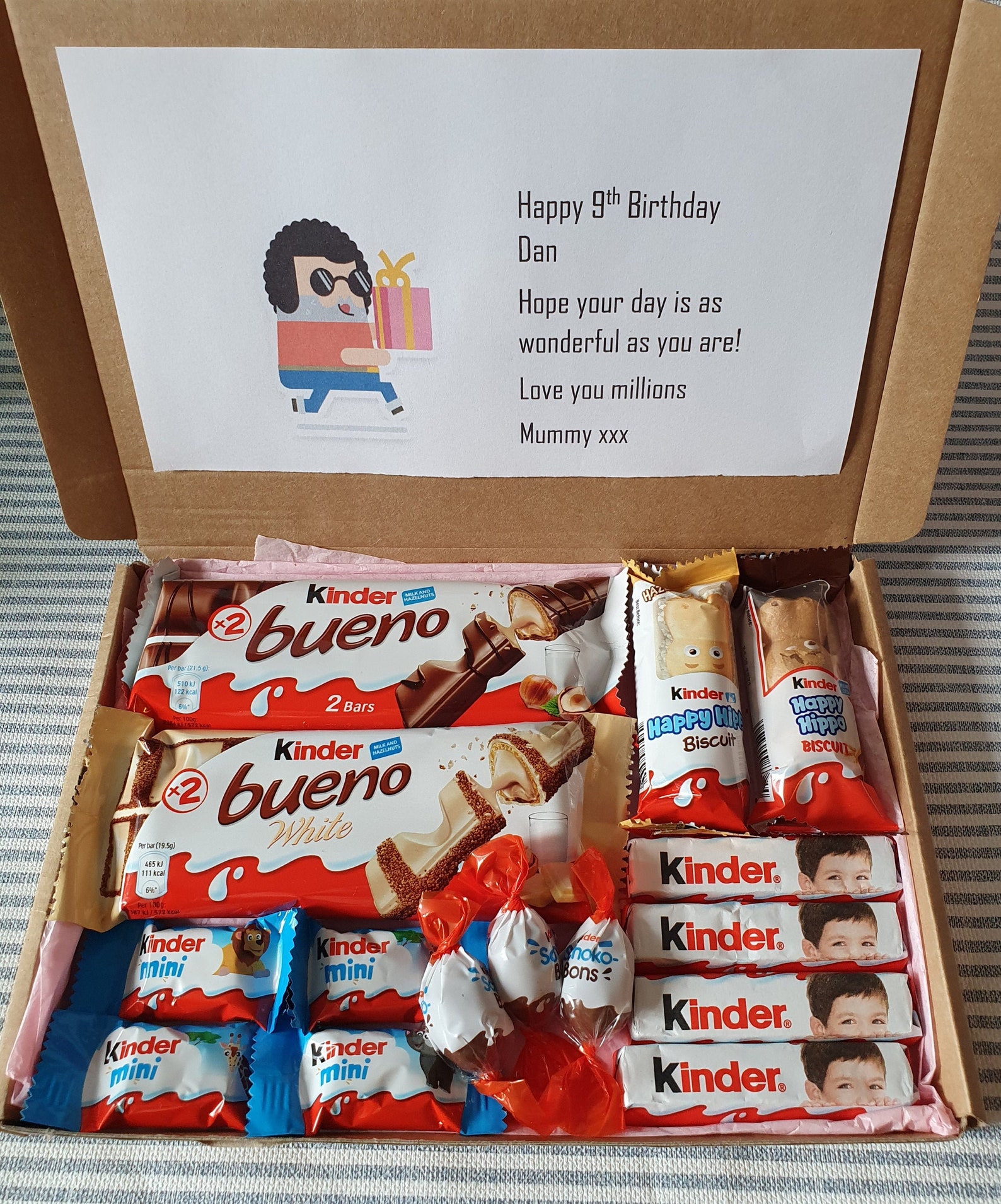 Kinder chocolate gift box. any occasions Etsy