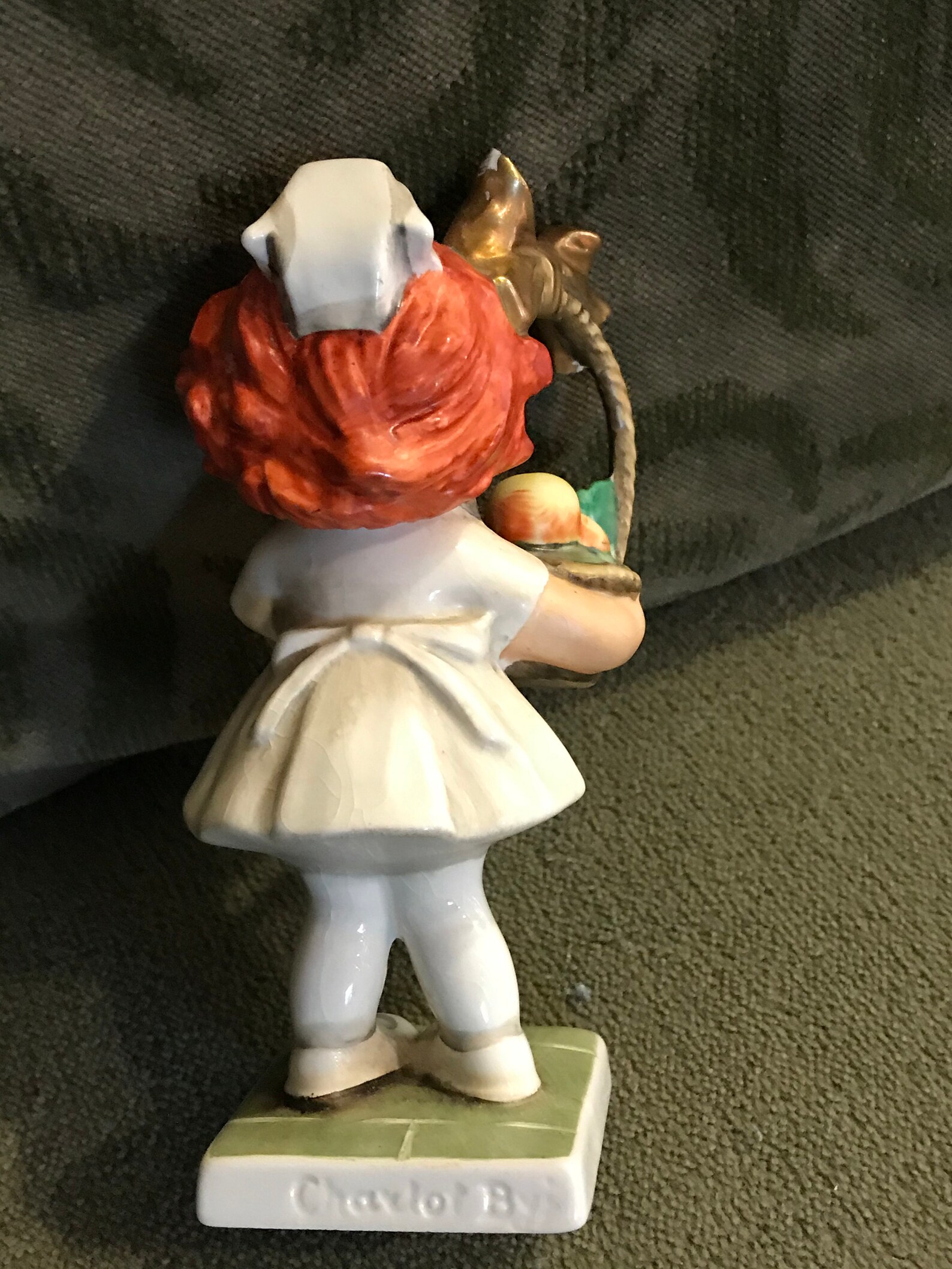 Ceramic 5 tall Red Headed Nurse Figurine Decor Etsy