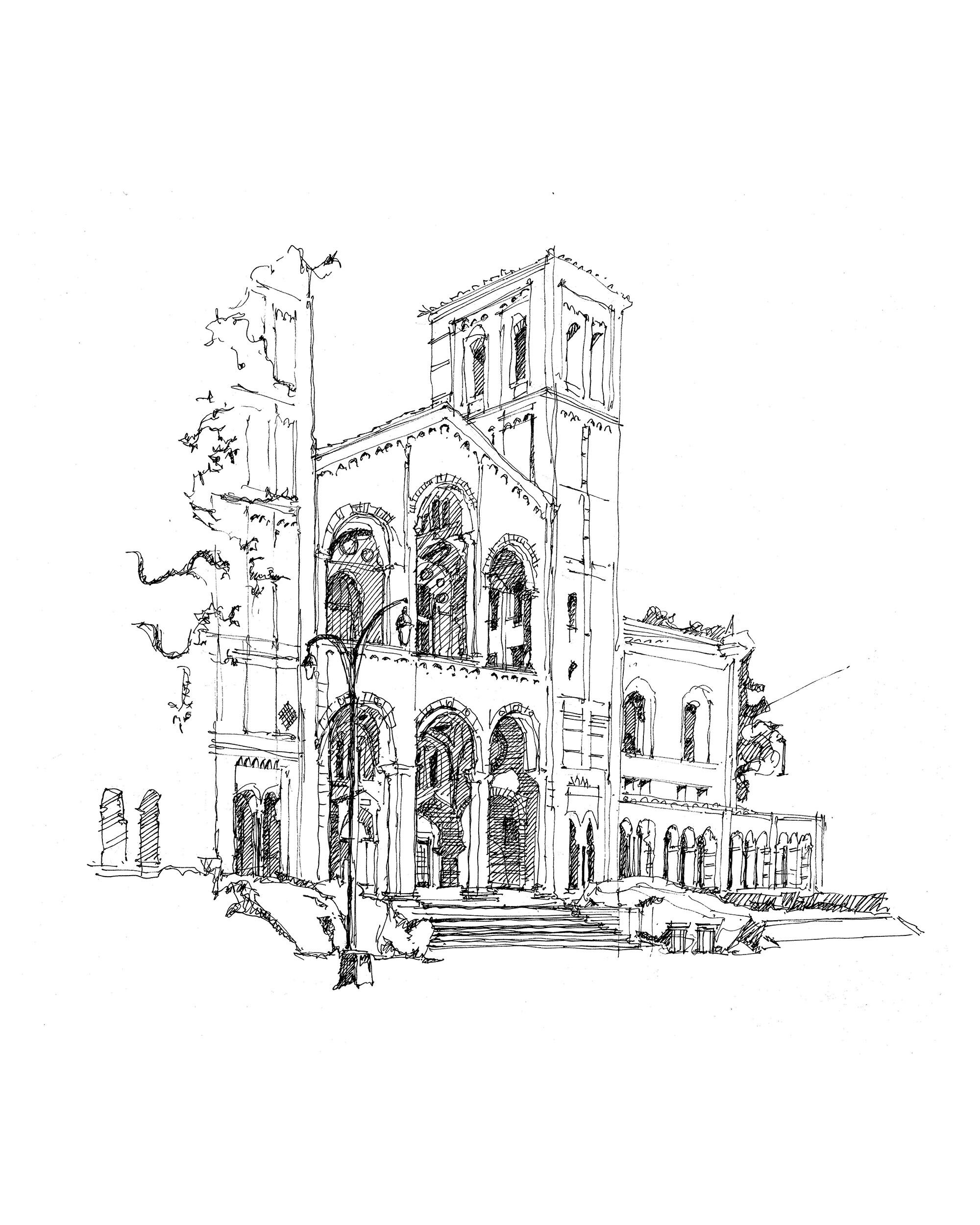 Royce Hall, UCLA Graduation Gift, Professor Gift, University of