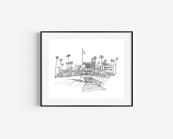 Venice Beach Fishing Pier, Lifeguard Tower, California Gifts