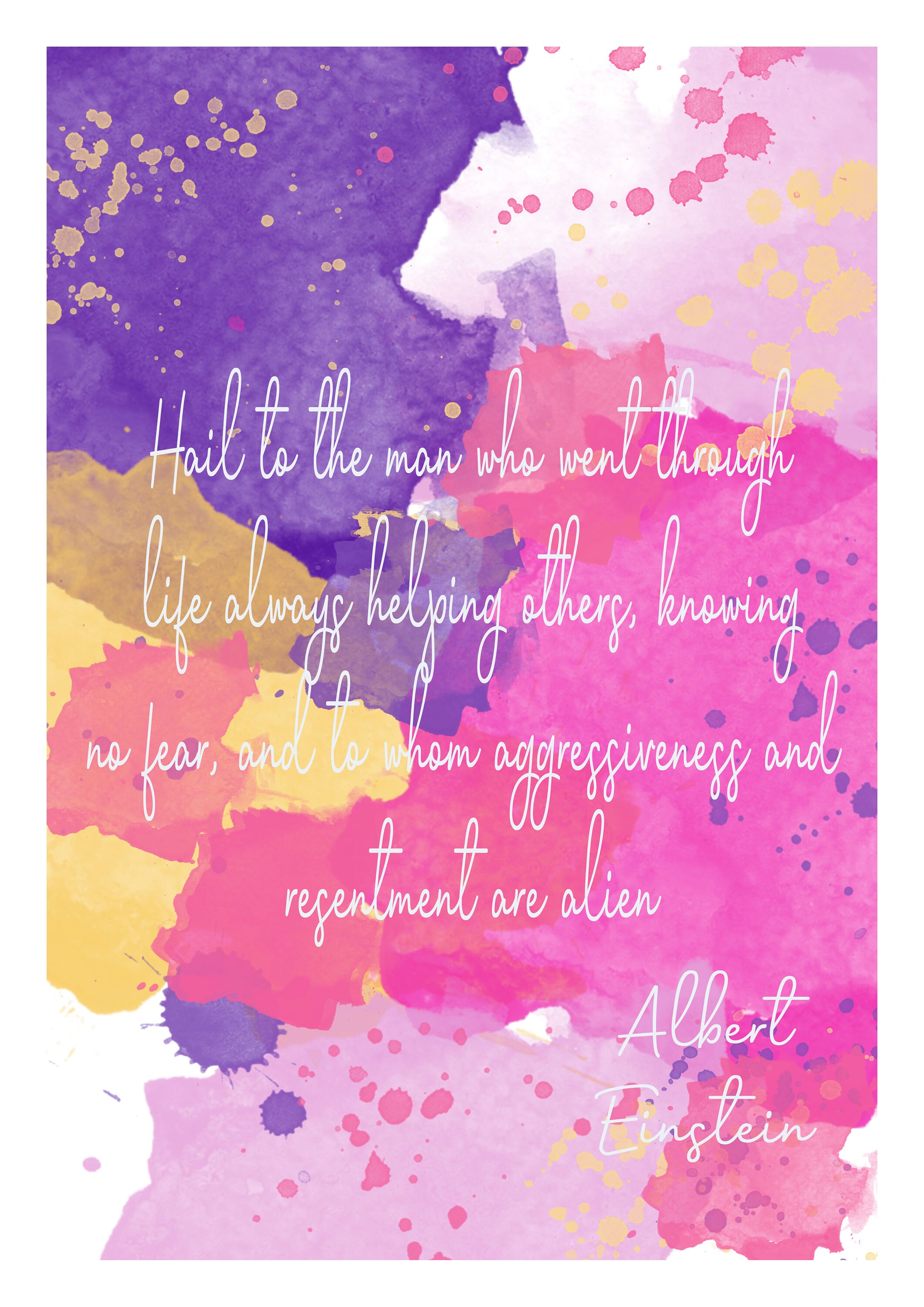 Einstein quote print science quote wall art science quote | Etsy