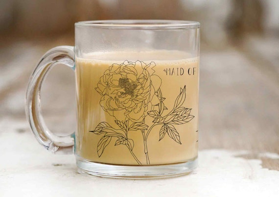 Peonies Style Libby Glass Cup