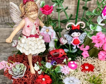 Fairy Garden, Valentine Fairy Garden, Fairy Garden Complete Kit, Fairy Garden Accessory, Fairy Garden Kit, Complete Fairy Garden Kit Gift