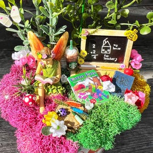 Fairy Garden, School Fairy Garden, Fairy Garden Complete Kit, Fairy Garden Supply, Gift for Teacher, Preschool Teacher Gift, Mini Garden