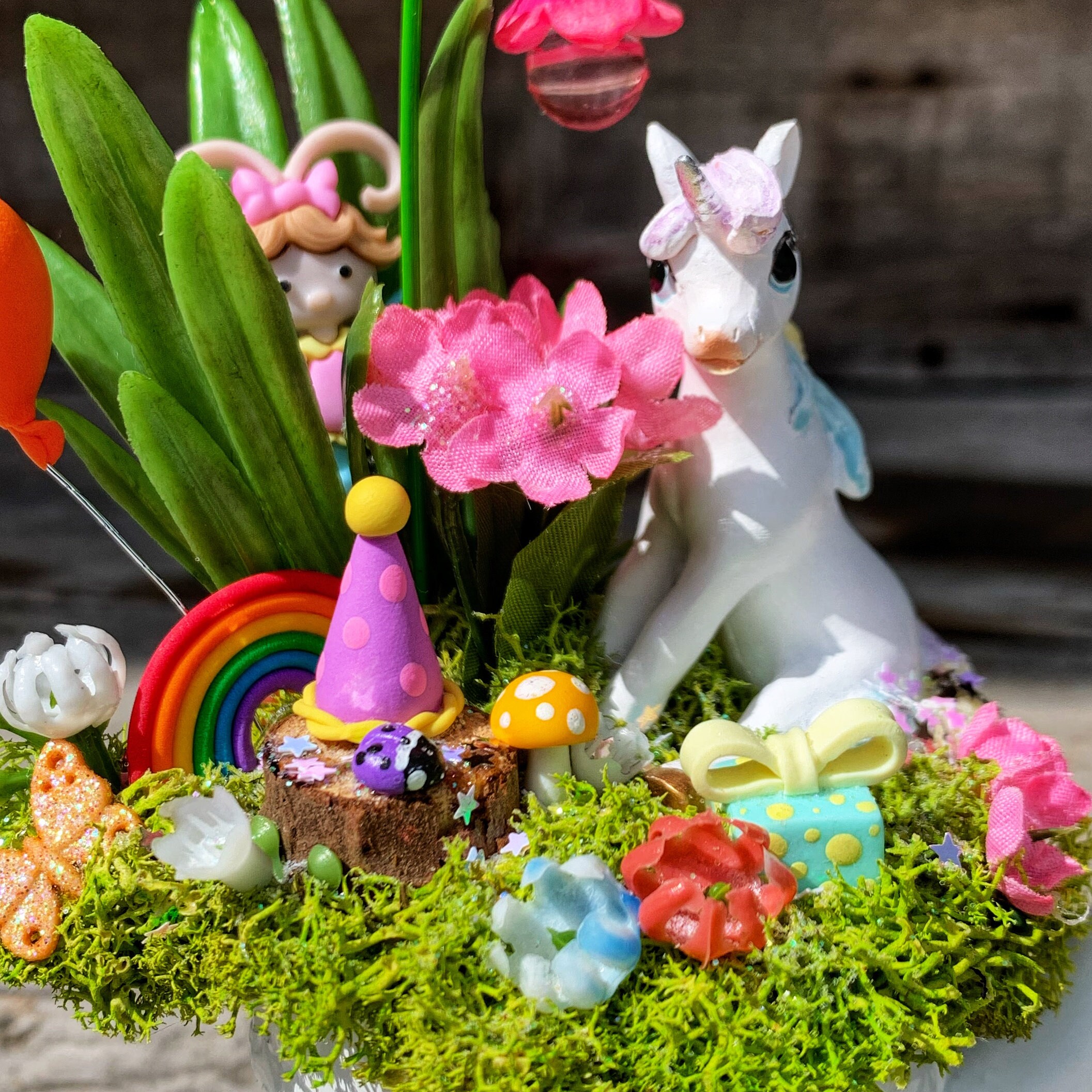 Miniature Garden Unicorn Miniature Complete Miniature Kit Etsy