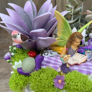 Fairy Garden - Miniature Fairy Garden, Complete Fairy Garden, Birthday Gift for Mom, Gift for Nurse, Mother&#39;s Day Gift for Grandma