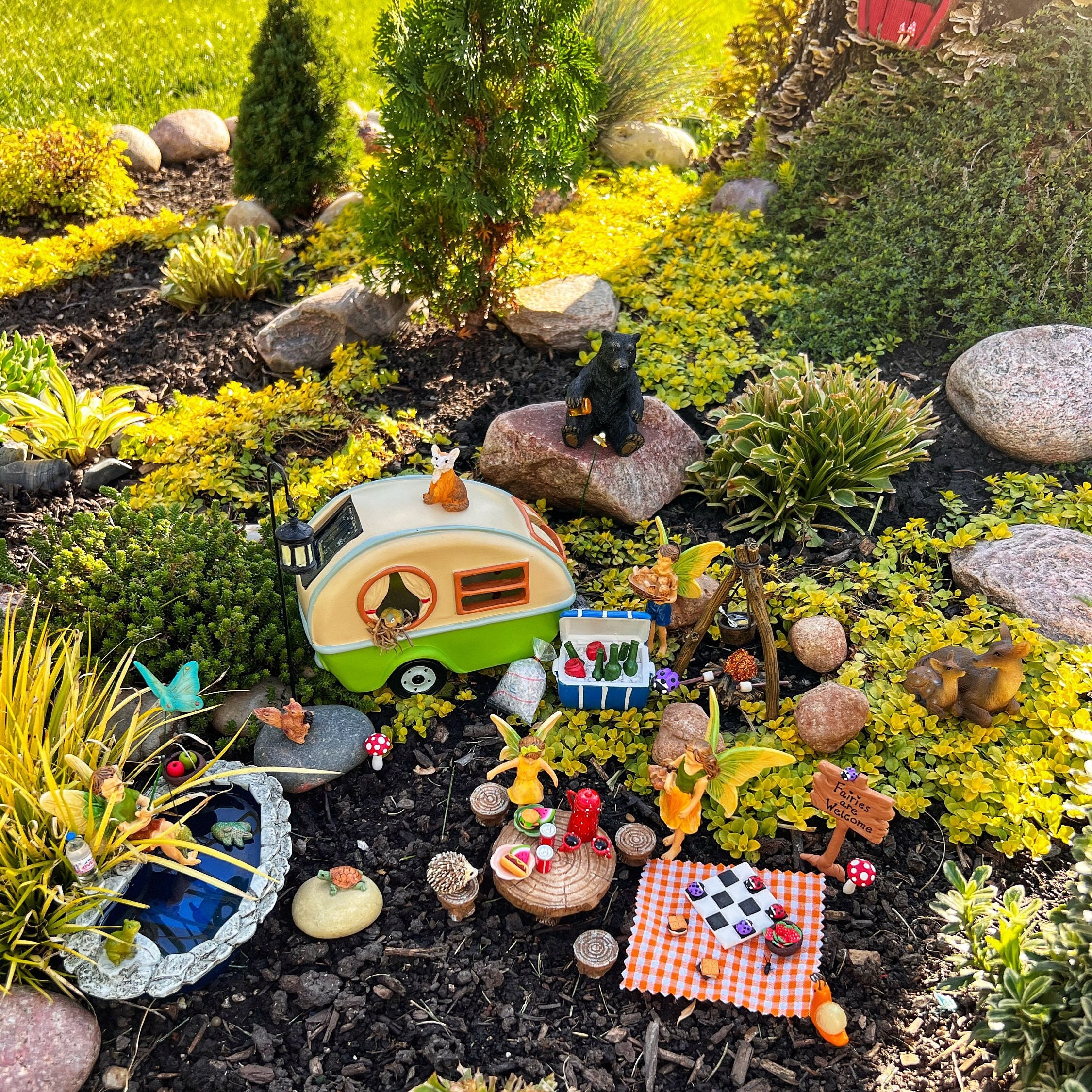 Miniature Camping Fairy Garden Accessories: 28-57 Piece Set - Etsy