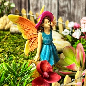 Paris Fairy, Fairy Garden, Miniature Fairy Garden Accessories, Fairy Garden Supplies, Miniature Fairy, Garden Fairies, Traveler Fairy