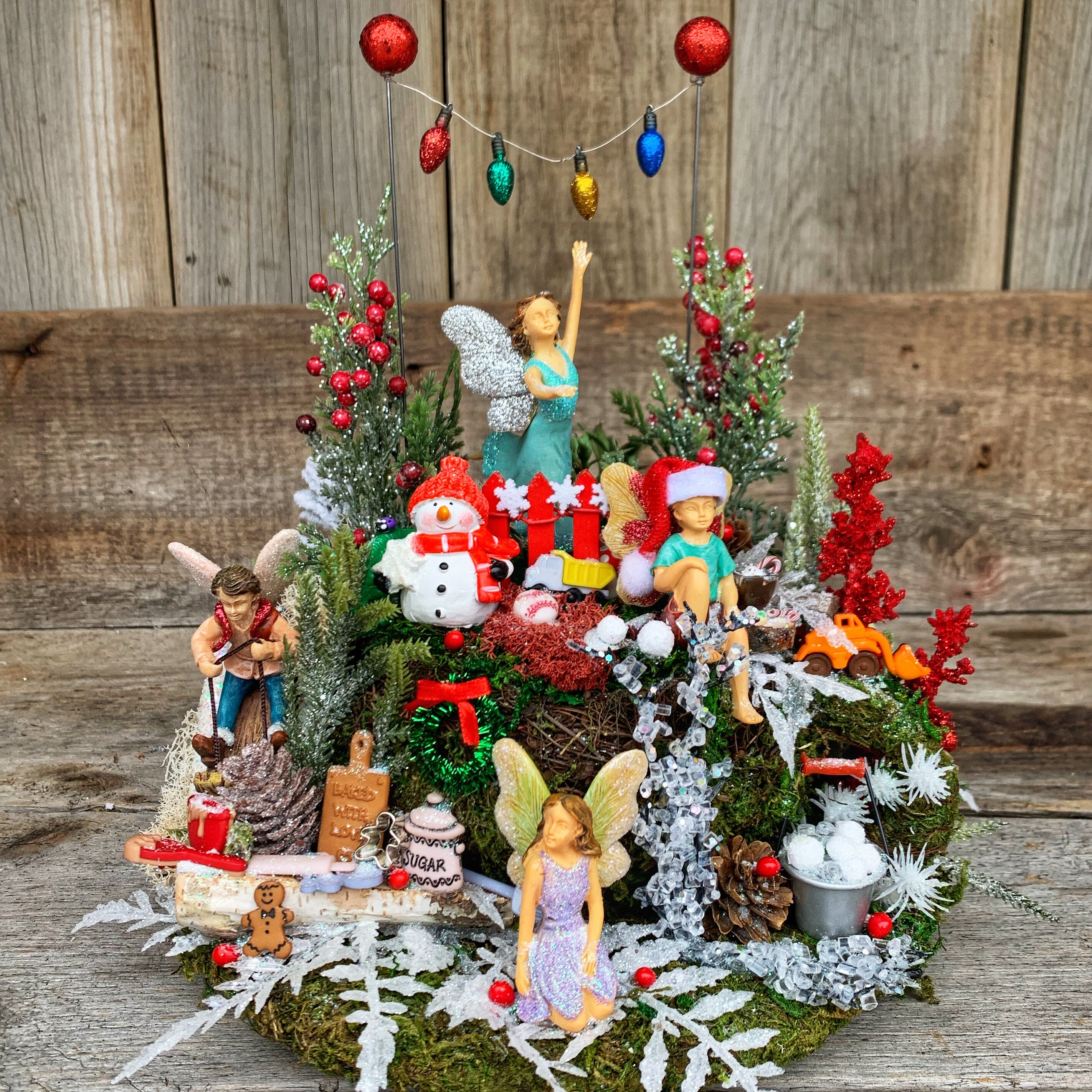 Fairy Garden Christmas Miniature Fairy Garden/christmas Gift Etsy