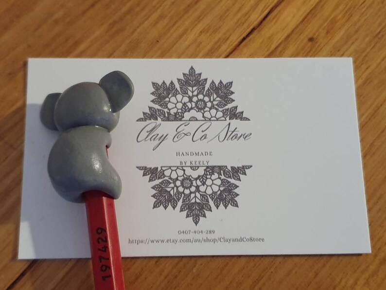 Australian bush fires charity koala pencil topper with pencil Etsy