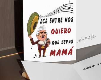 Vicente Fernandez Mother's Day Card: Spanish Greeting Card