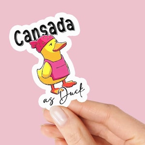 Whimsical Duck Kiss-Cut Stickers: Fun Laptop & Water Bottle Decals