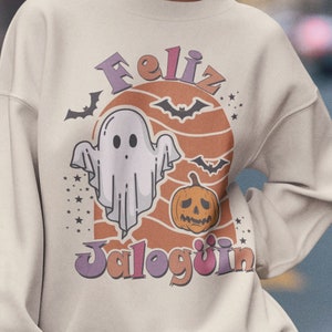 Happy Halloween sweatshirt, Dia de Muertos Sweatshirt, Spanish Sweatshirt, Spooky Latina, Spooky Babe Spanish, Latina Halloween