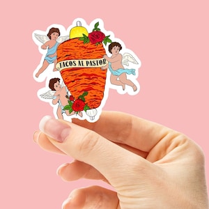 Tacos al pastor sticker, Mexican sticker, Calcomanias Mexicanas, Regalos en Español, Comida mexicana, Kiss-Cut Stickers