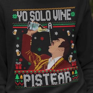 Vicente Fernandez Sweatshirt, Spanish Latino Ugly Christmas Jumper, Borracho Gift, Regalos de Navidad, Navidad Shirt