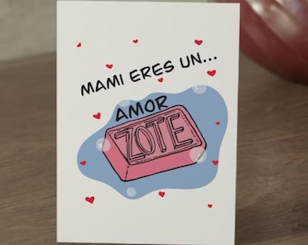Día de las madres card, Tarjetas para Mamá, Tarjetas en español, Regalos en español, Spanish card, Mothers Day card, Spanish card