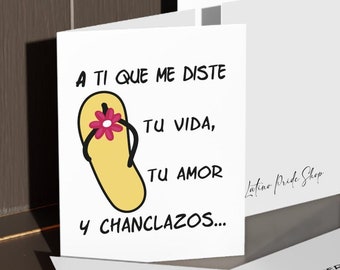 La Chancla Card: Spanish Mother's Day Card