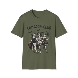 Comadres club, Latina Halloween shirt, Dia de Muertos shirt, Spanish shirt, Spanish gift, Regalos en español, Latina shirt, Latina gift Military Green
