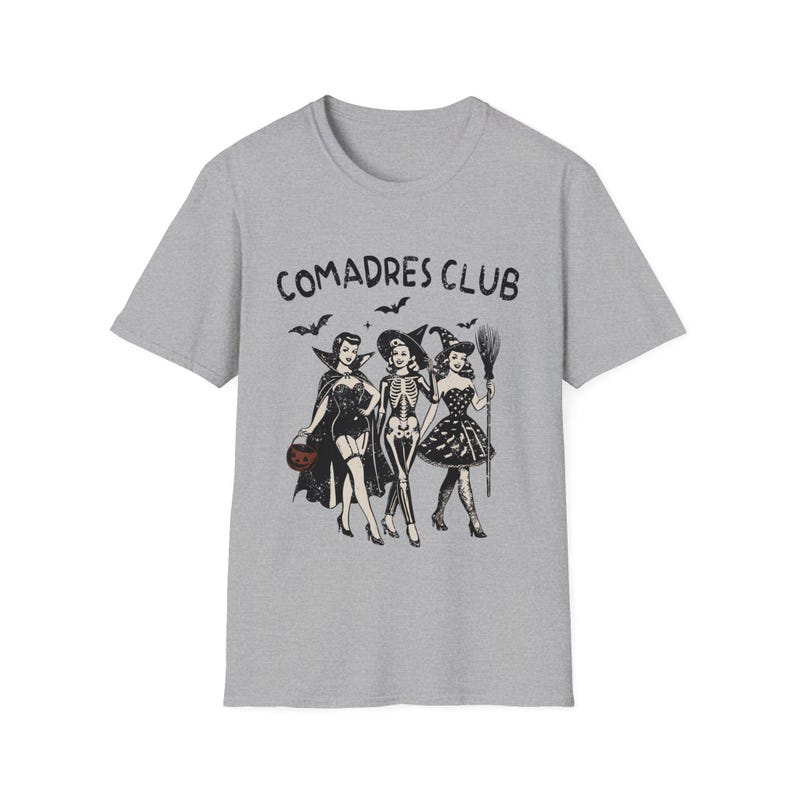 Comadres club, Latina Halloween shirt, Dia de Muertos shirt, Spanish shirt, Spanish gift, Regalos en español, Latina shirt, Latina gift Sport Grey