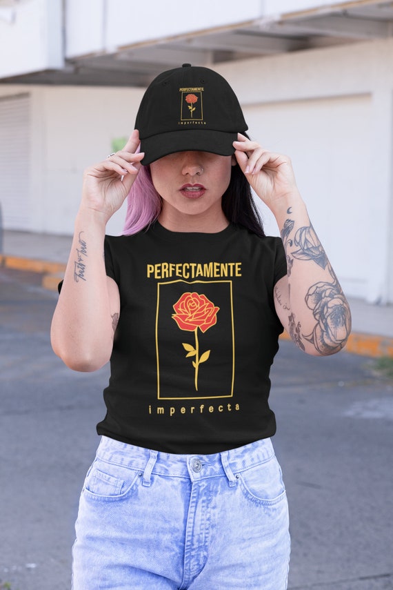 Perfectamente Imperfecta shirt, Latina shirt, Spanish shirt, Regalos en Español, Red rose, Spanish gift, Regalos para Mama, Mexican shirt