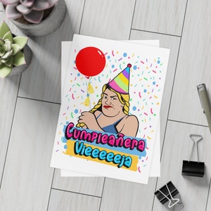 Wendy Guevara, Wendy Guevara Card, La casa de los famosos card, Regalos en Español, Spanish Card, Latina Card, Tarjeta de Cumpleaños