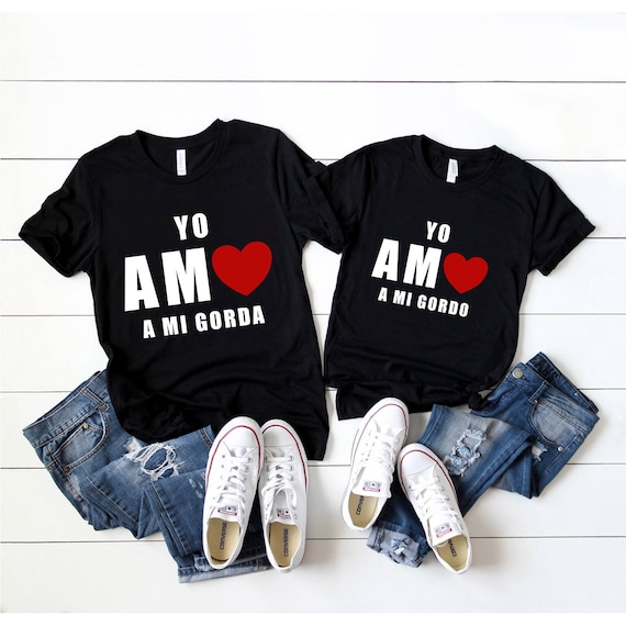 Dia De San Valentin Shirt, Playera Para Parejas, Regalos En Español,  Spanish Shirt, Spanish Gift, Regalos Para El, Valentines Shirt 