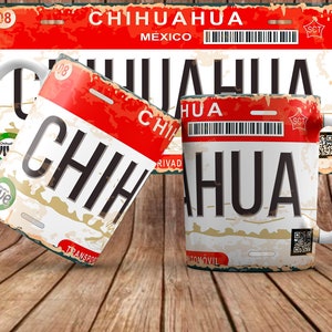 Chihuahua Mug, Michoacan Mug, Chiapas Mug, Zacatecas Mug, Mexican States Mug, Mexico Mug, Taza Mexicana, Regalos en Español,Ceramic Mug 15o