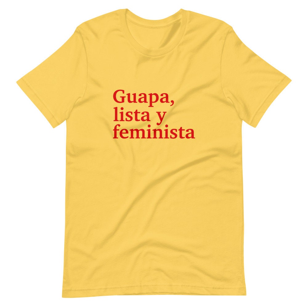 Camiseta guapa lista y feminista hotsell