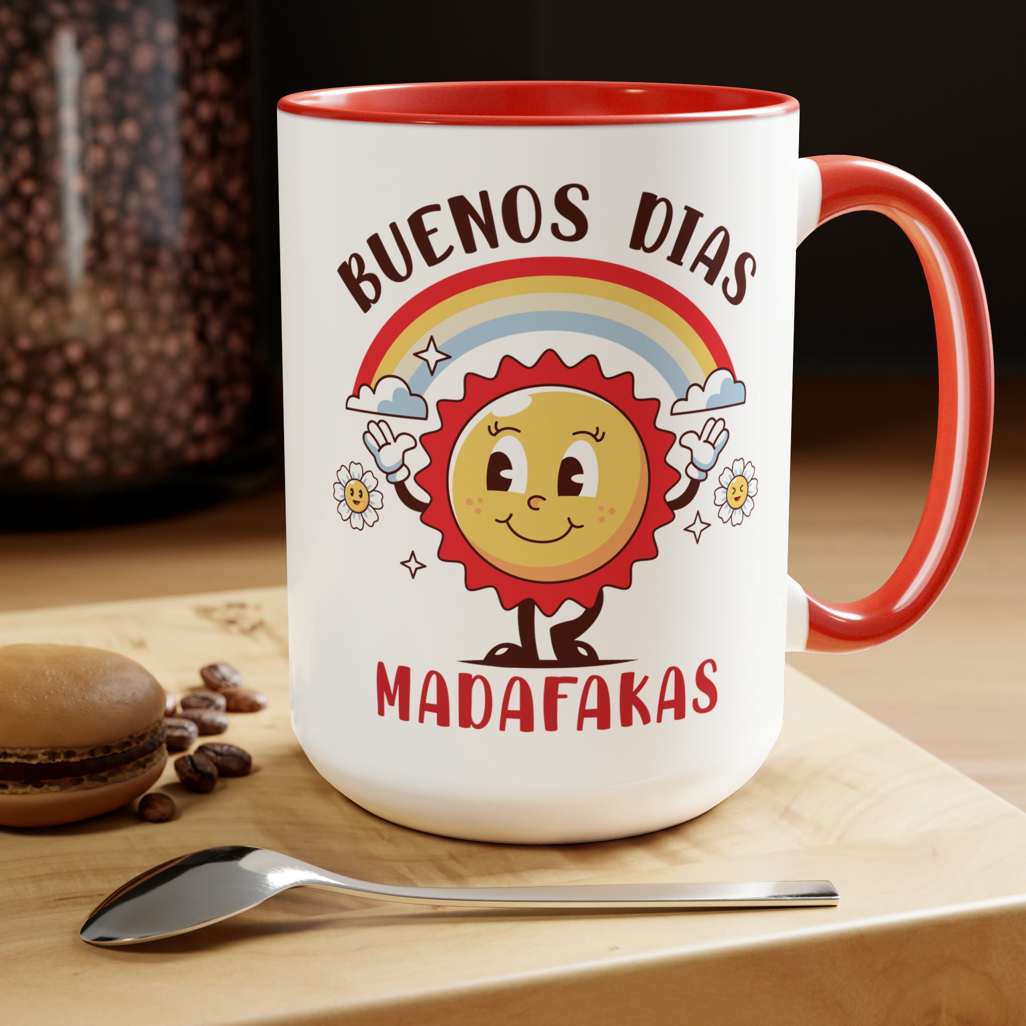 Buenos Dias Madafakas Mug, Funny Spanish Mug, Latina Mug, Latina Gift,  Spanish Mug, Taza En Español, Retro Latina, Regalos En Español - Etsy, image size:2048x2048