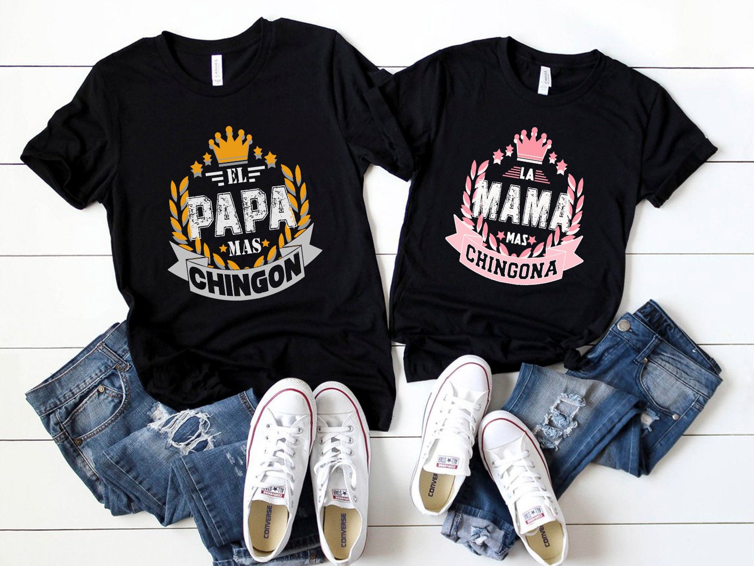 El Papa Mas Chingon Regalos Para Papa Dia Del Padre Mexicano Long Sleeve  T-Shirt T-Shirt