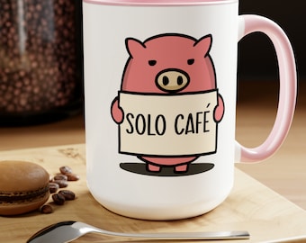 Solo Cafe, suelta ese pan!, Spanish Mug, Taza en Español, Funny Spanish, Latina Mug, Latina Gift, Regalos en español, Spanish Gift