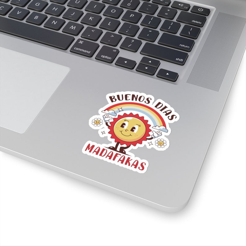Buenos Dias Madafakas sticker, Spanish sticker, Latina sticker, Latina gift, Regalos en español, Funny Spanish, Mexican sticker, Retro gift afbeelding 6