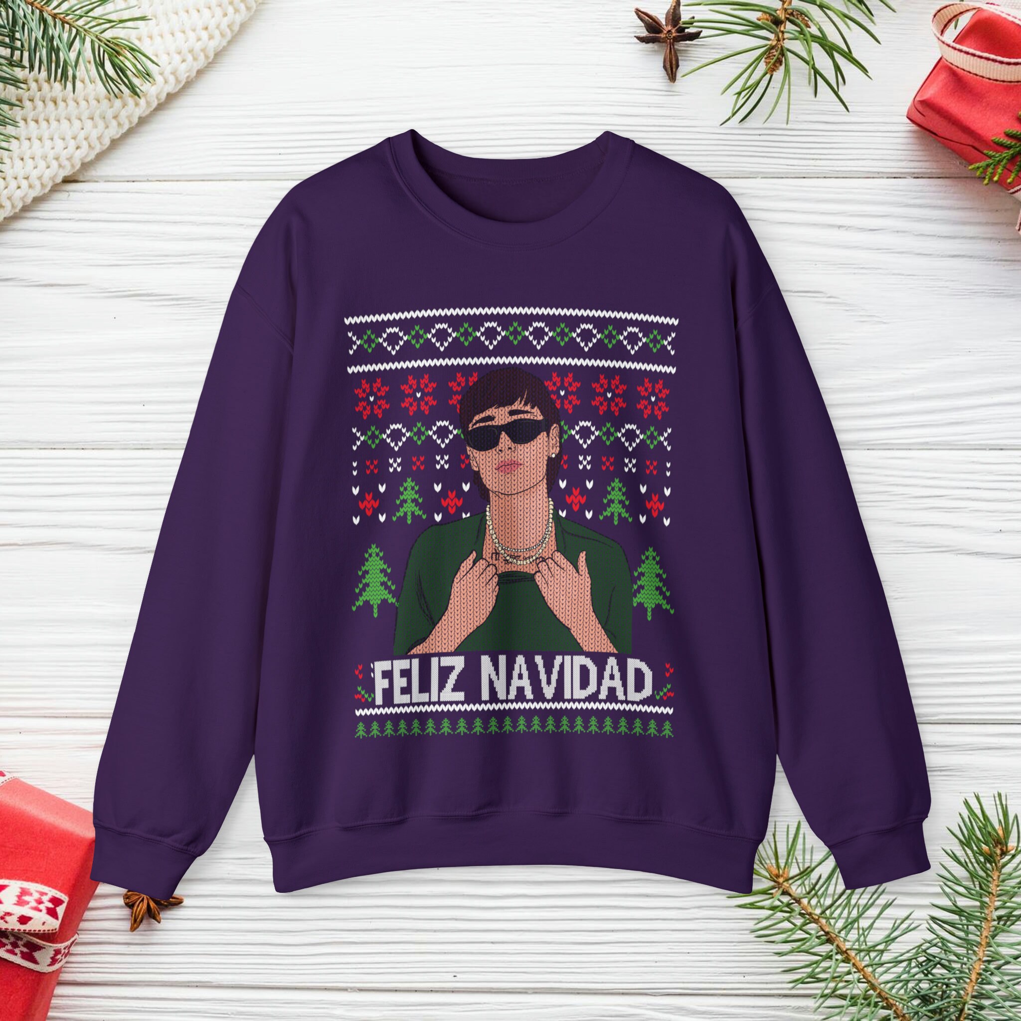Buy Peso Pluma Sweatshirt Feliz Navidad Sweatshirt Ugly Christmas Sweater Latino Sweathsirt Regalo De Navidad Latina Sweatshirt Spanish Online in India Etsy