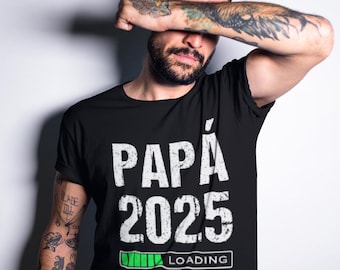 Camiseta de Papá 2026, Regalos para papá, Regalo para futuros padres, Camiseta de papá primerizo, Camiseta española, Camiseta de Papacito, Cargando 2026, Ropa para papá