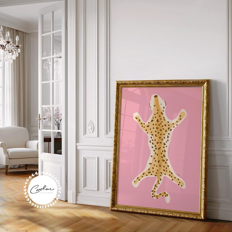 A hand-drawn art print elegantly displayed in a modern frame, showcasing its fine detail and soft, feminine aesthetic. The artwork adds a touch of sophistication and warmth to any interior space, making it perfect for home, studio, or office decor. Frame shown for styling inspiration; frame not included with purchase.