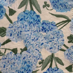 3 servilletas de cóctel con flores de hortensia para decoupage