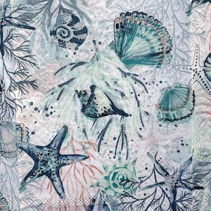 3 Ocean Life Napkins for Decoupage