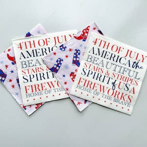 4 servilletas de cóctel americanas para decoupage