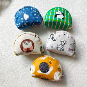 Mini Knödel Beutel, kleine Geldbörse, Kopfhörer Tasche, kleine Geldbörse, Geschenk für sie, Mini Reißverschluss Geldbörse