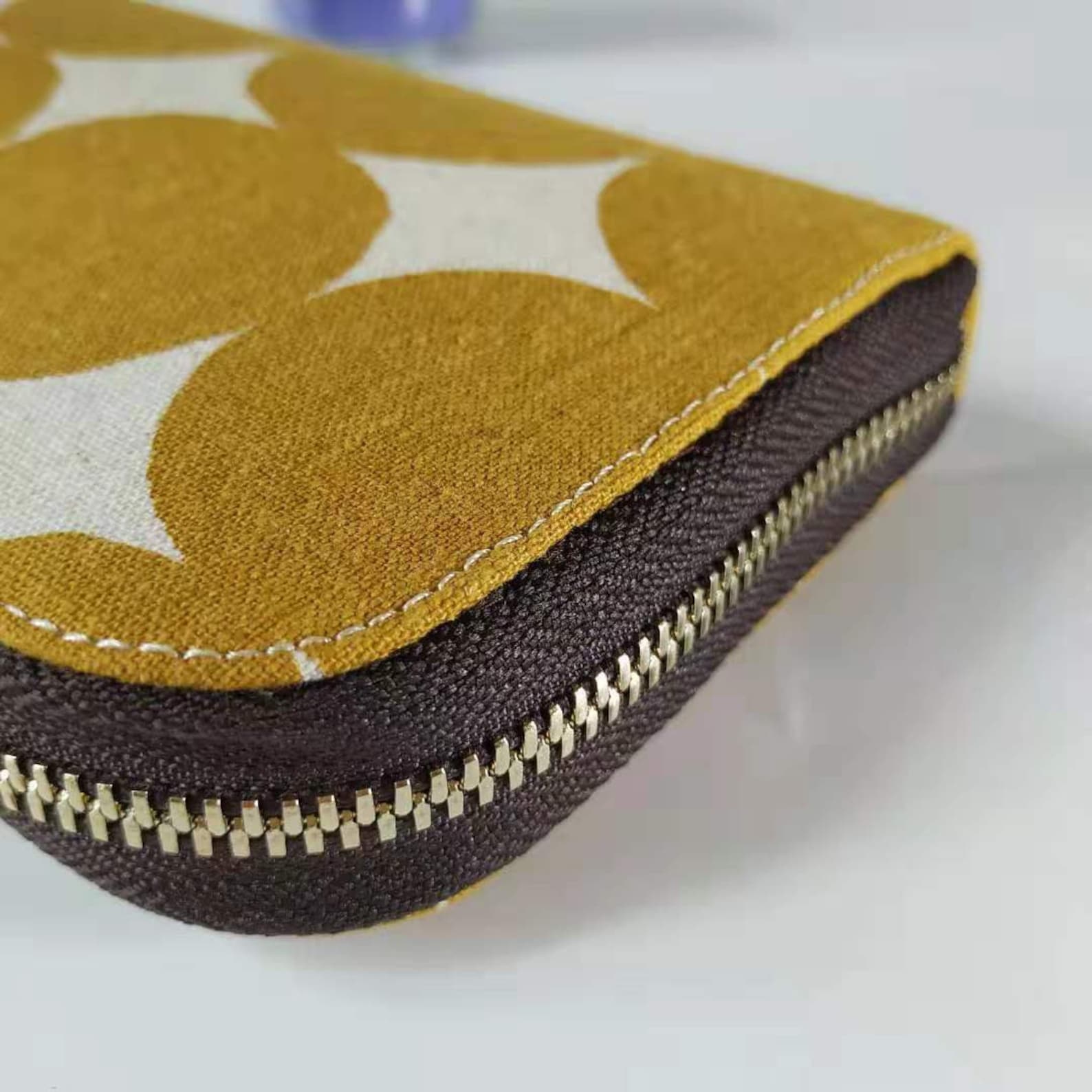 Fabric Wallet Zipper Wallet Zip Around Wallet Cash Envelope Etsy