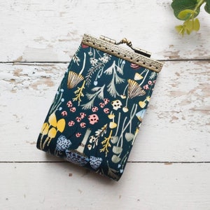 Credit Card Holder, Handmade Womens Wallet, Womens Wallet, Card Wallet, Card Holder, Accordion Style Card Case - Little Forest