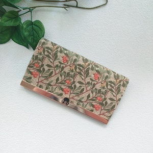 Cartera de mujer, Cartera de tela, Cartera delgada, Cartera plegable delgada, Cartera para tarjetas de crédito, Regalo para mujer, Regalo para ella - Frambuesa