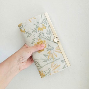 Damen Geldbörse, Bargeld Umschlag Geldbörse, dünne Geldbörse, zweifache Geldbörse, Kreditkarten Geldbörse, Geschenk für sie - japanischer Gobelin Satin