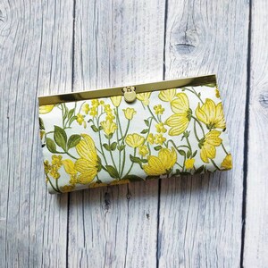 Cartera para mujer, Cartera con sobre para dinero, Cartera para mujer, Cartera delgada, Cartera plegable, Cartera para tarjetas de crédito, Regalo para ella - Tapestry Satin Pastoral