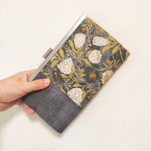 Carteira feminina, carteira feminina Eustoma, carteira longa e fina, carteira com envelope para dinheiro, carteira para cartão de crédito, carteira feita à mão - Salute William Morris
