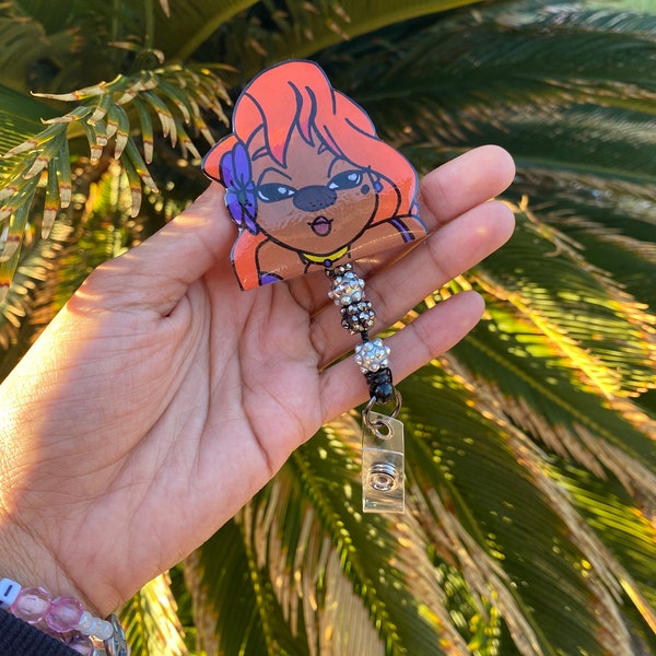 Roxanne inspired badge reel