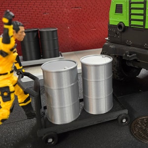 1:18/4 inch scale Barrels - Unpainted