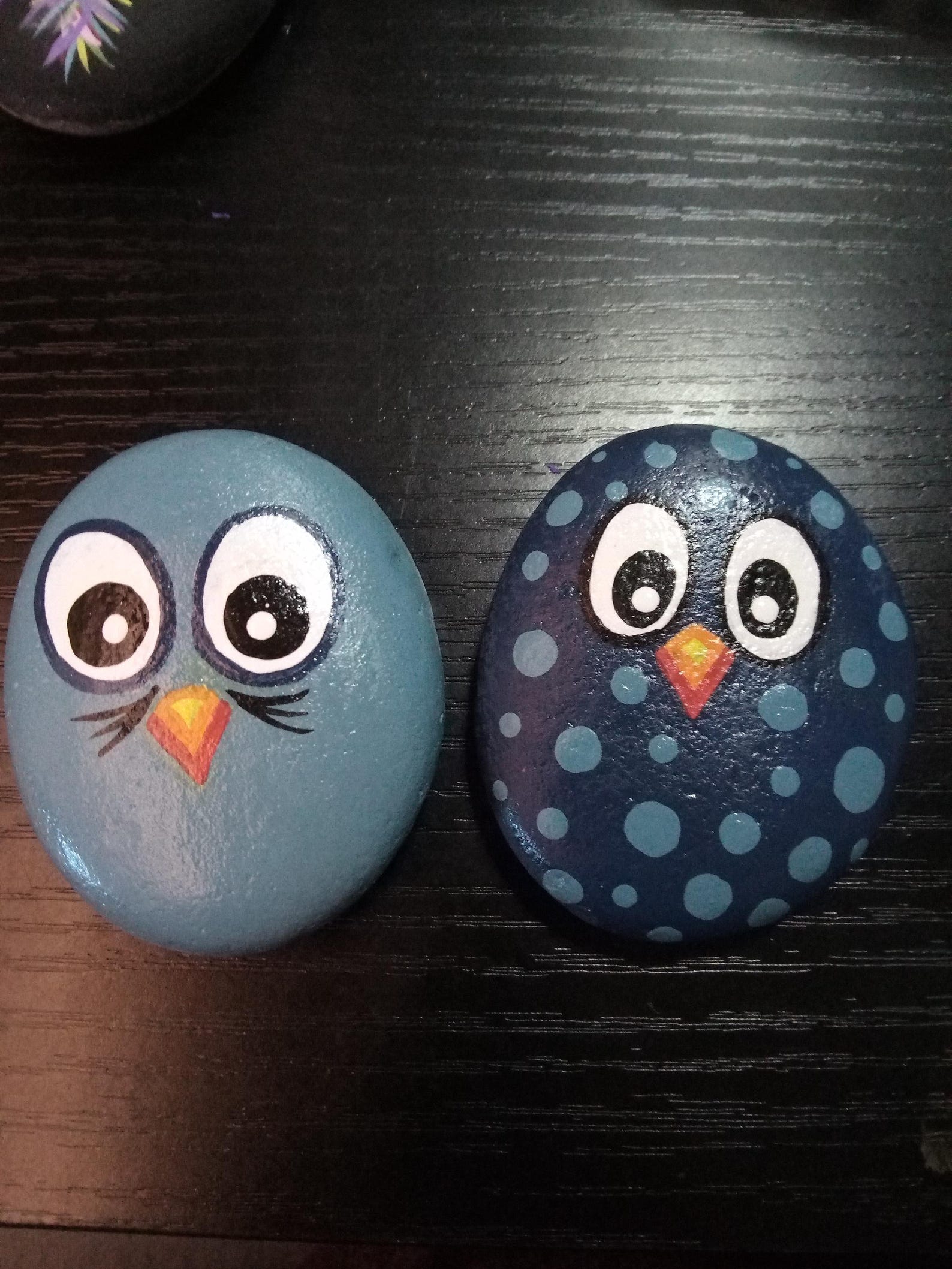 Bird Chick Painted Rocks - Etsy
