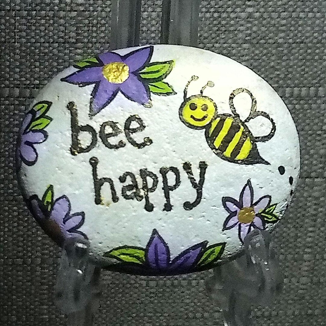 Bee Painted Rocks - Etsy