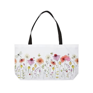 Floral Weekender Tote - Travel Bag